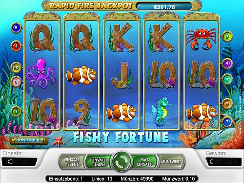 fishy fortune screen