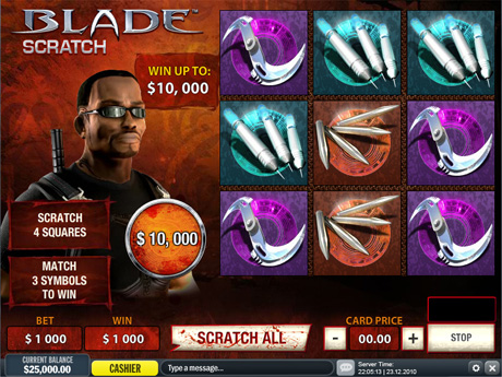 blade scratchcard