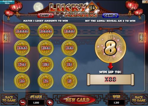 lucky numbers scratchcard