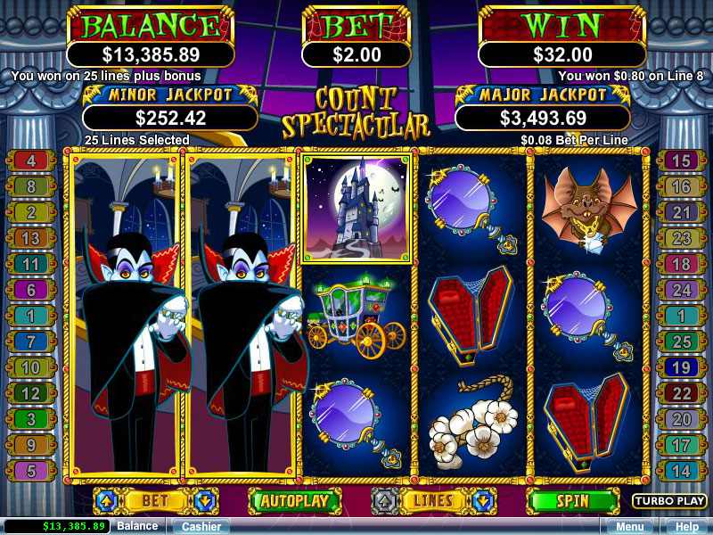 count spectacular slot